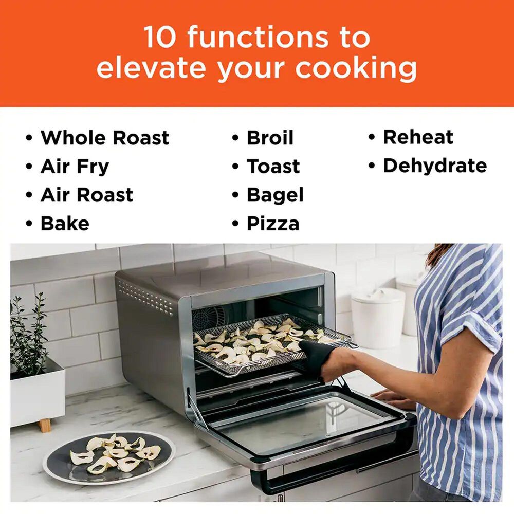 Ninja Foodi 10-In-1 XL Pro Air Fry Oven in Black Stainless Steel, , large