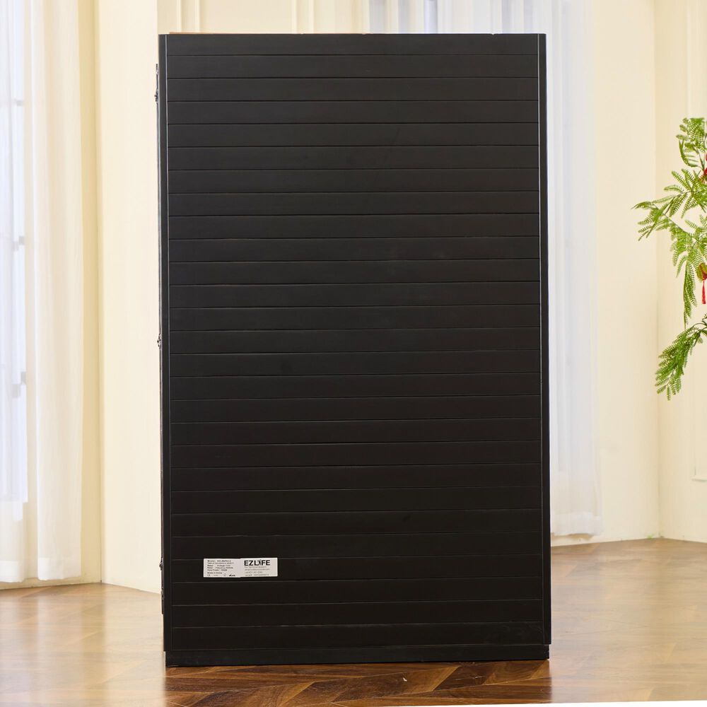 EZlife 2-Person Hemlock Sauna with Low EMF Mica Heater in Charcoal Gray, , large
