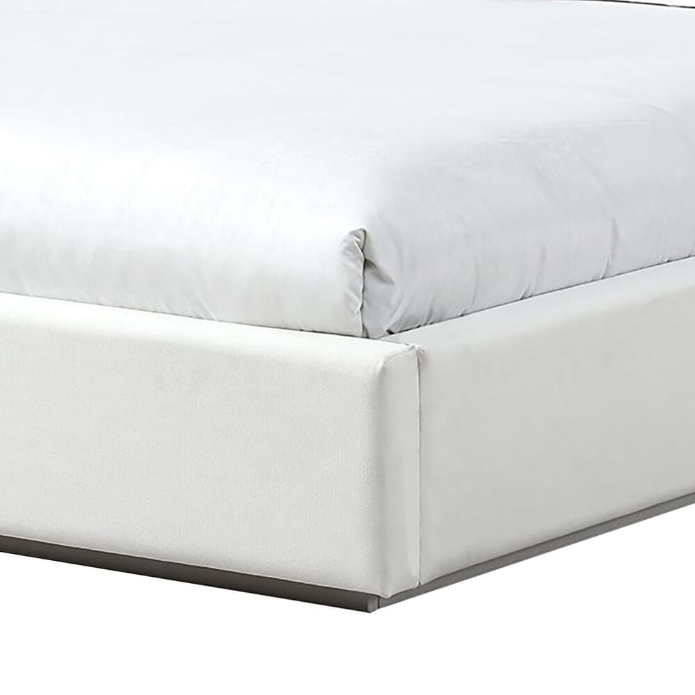 Urban Home One Pearl Queen Upholstered Panel Bed in Pearl, , large