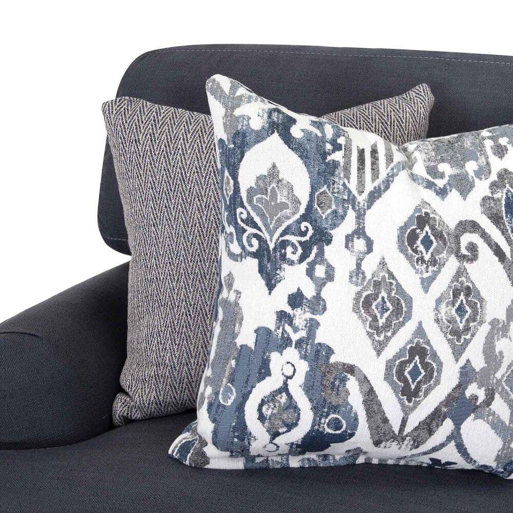 Moore Furniture Landry Stationary Sofa in Lillie Indigo, , large