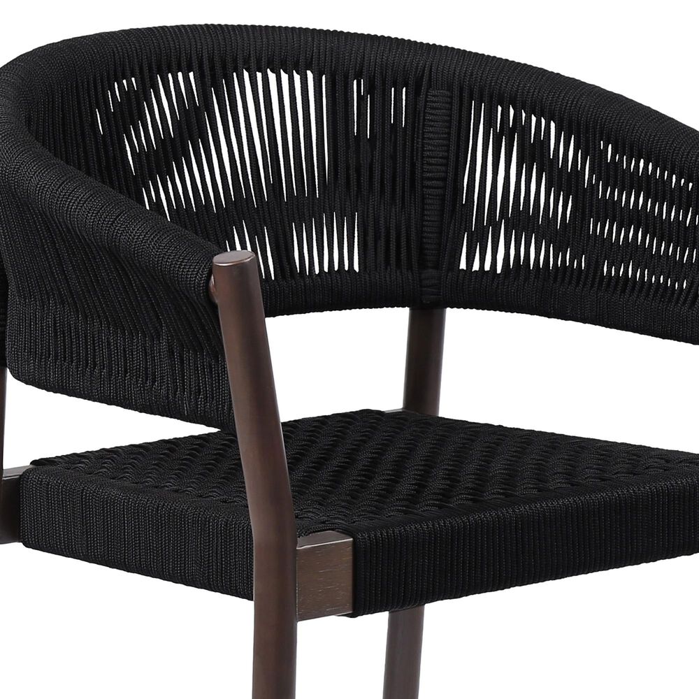 Blue River Doris Patio Dining Chair in Dark Eucalyptus and Black &#40;Set of 2&#41;, , large