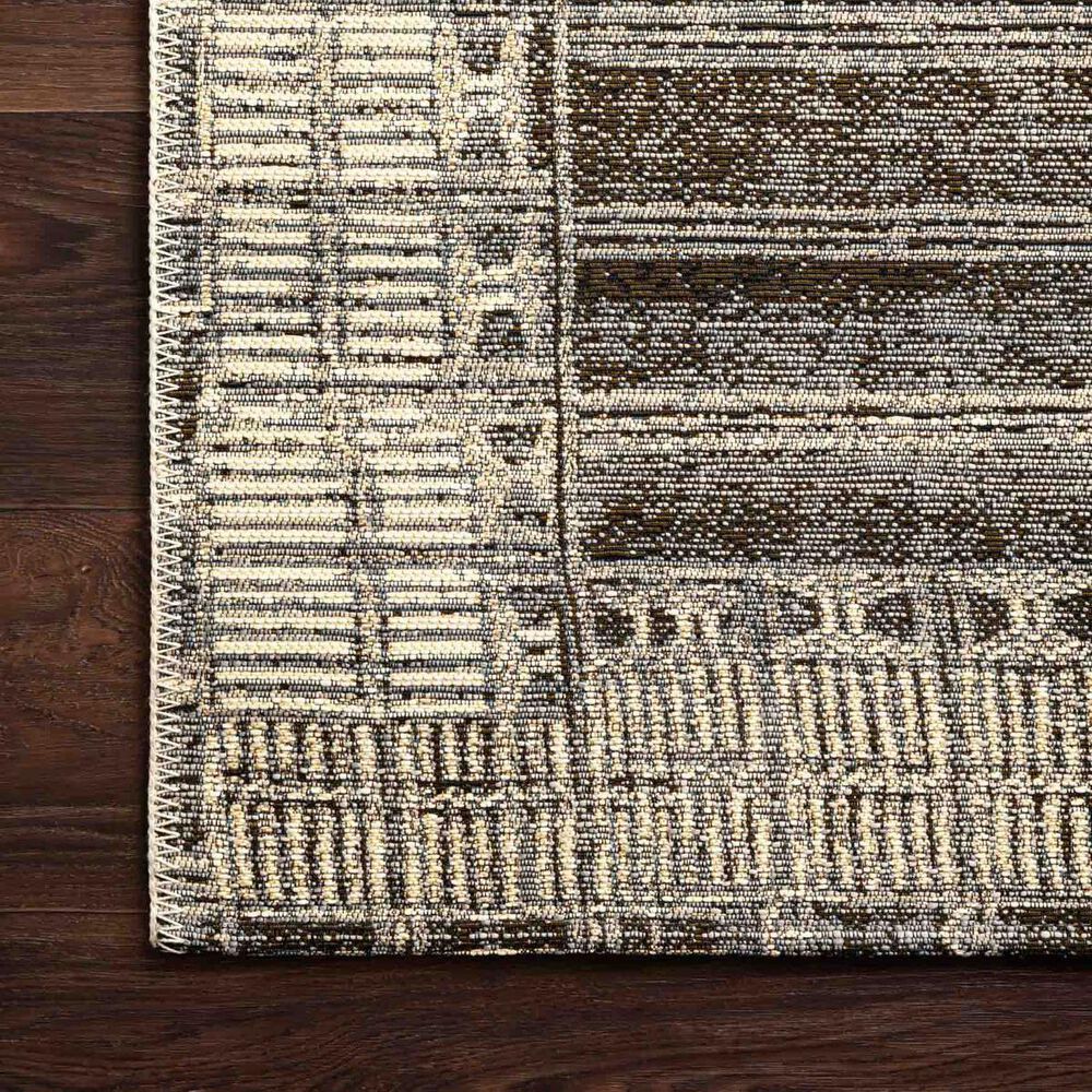 Loloi Mika 3&#39;11&quot; x 5&#39;11&quot; Charcoal and Ivory Area Performance Rug, , large