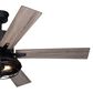 Vaxcel Elkhart 52" LED Ceiling Fan in Black, , large