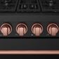 Thor Kitchen Gordon Ramsay 4.6 Cu. Ft. Professional Liquid Propane Range with Rose Gold Handle Kit in Black, , large