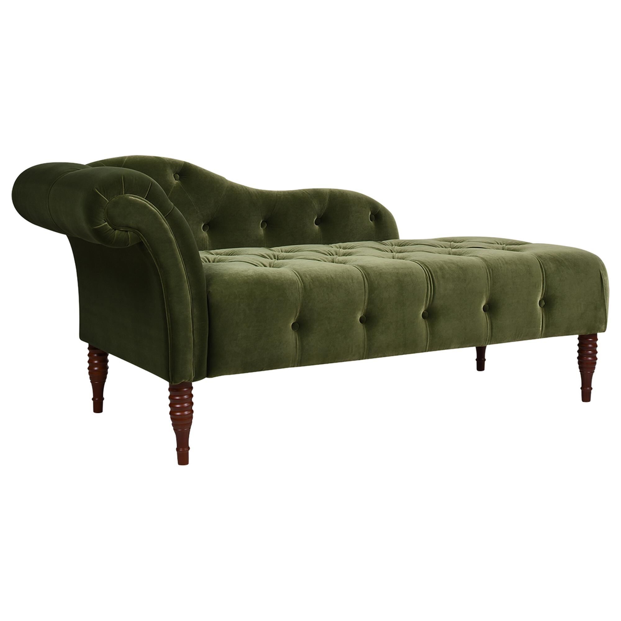 Olive green shop chaise lounge