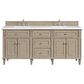 James Martin Vanities Lorelai 72" Double Vanity in Whitewashed Oak with 3 cm White Zeus Quartz Top, , large