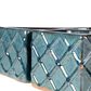Alfresco Home Trellis Square Umbrella Patio Planter in Atlantis Blue (Set of 2), , large