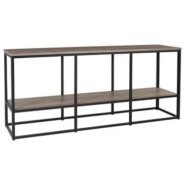 Ashley Wadeworth 65" TV Stand in Weathered Wood and Black, , large