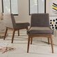 Baxton Studio Nexus Side Chair with Gravel Cushion in Walnut Brown (Set of 2), , large