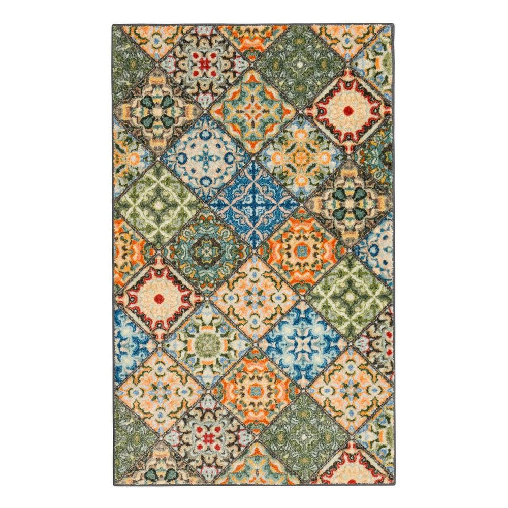 Mohawk Moroccan Green 2" x 4" Green Area Rug , , large