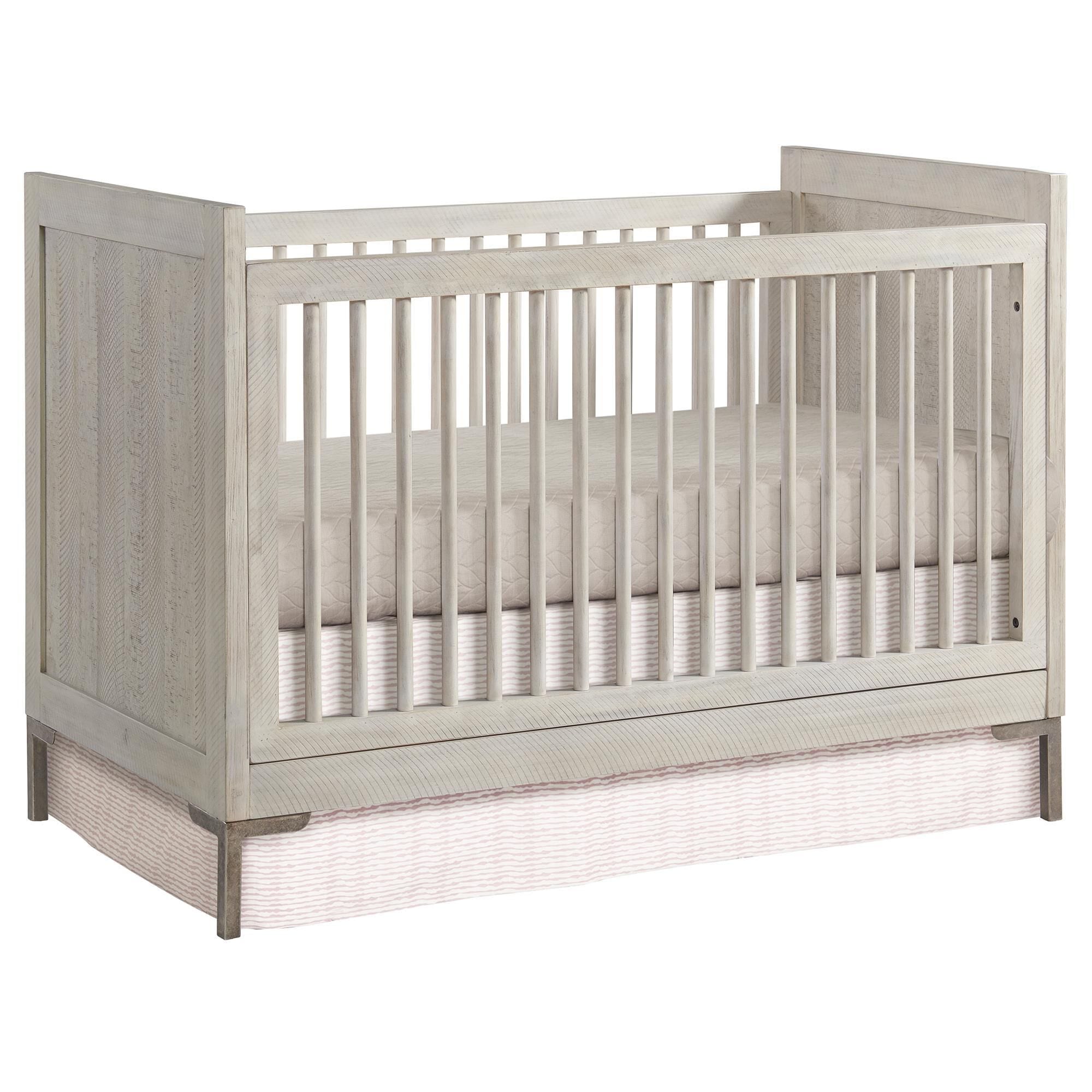 Eastern Shore Beck Convertible Raised End Panels Crib in Willow