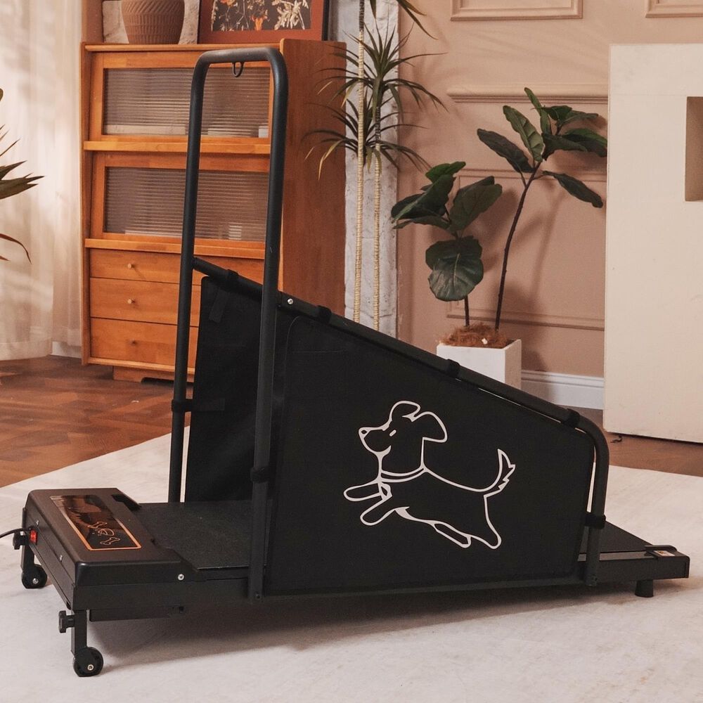 HOMLUX Dog Treadmill for Medium Dogs in Black, , large