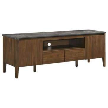 Coaster Bradley 63" SmartTop TV Stand in Smokey Grey and Dark Brown, , large