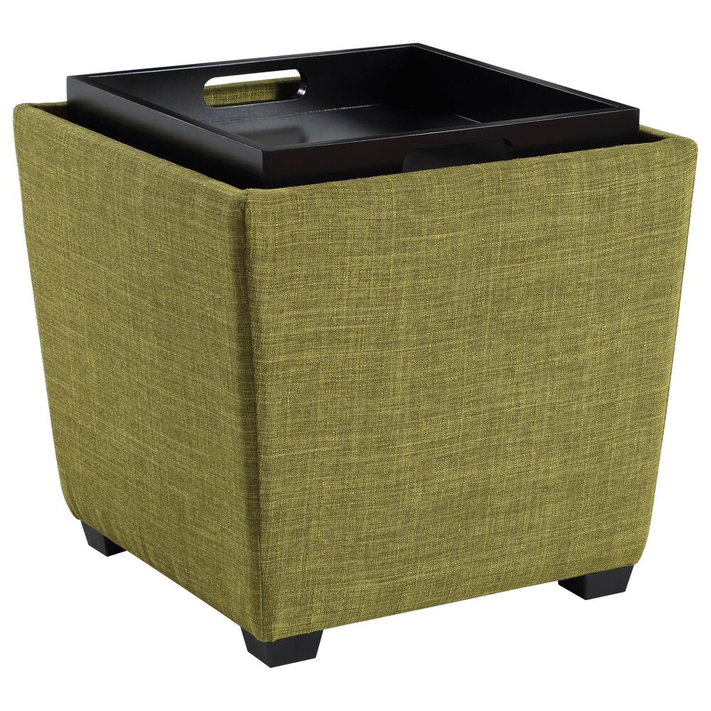 OSP Home Rockford Storage Ottoman in Green, , large