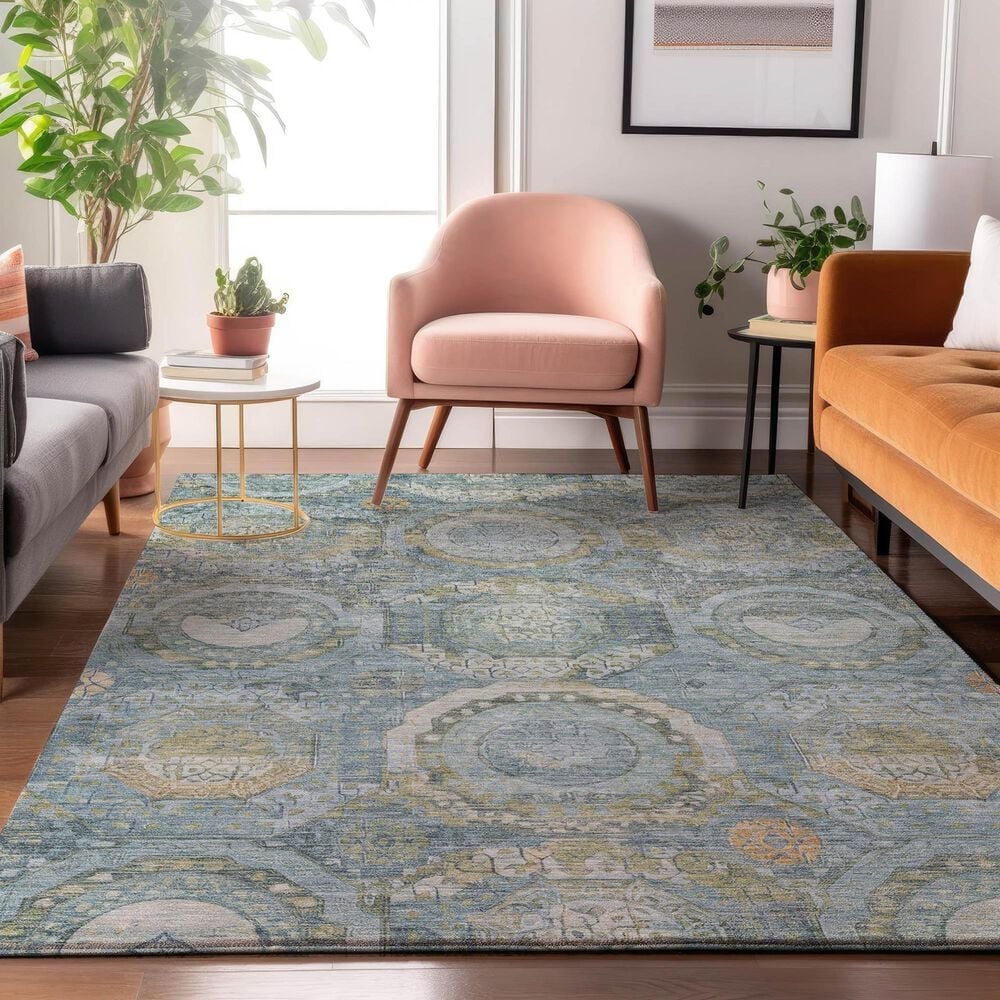 Dalyn Rug Company Tabrook TB14 Blue 3&#39; x 5&#39; Area Rug, , large