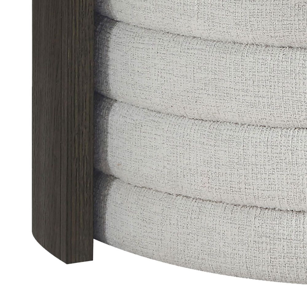 Crystal City Florence Nesting Cocktail Table with Castered Ottoman in Black, , large