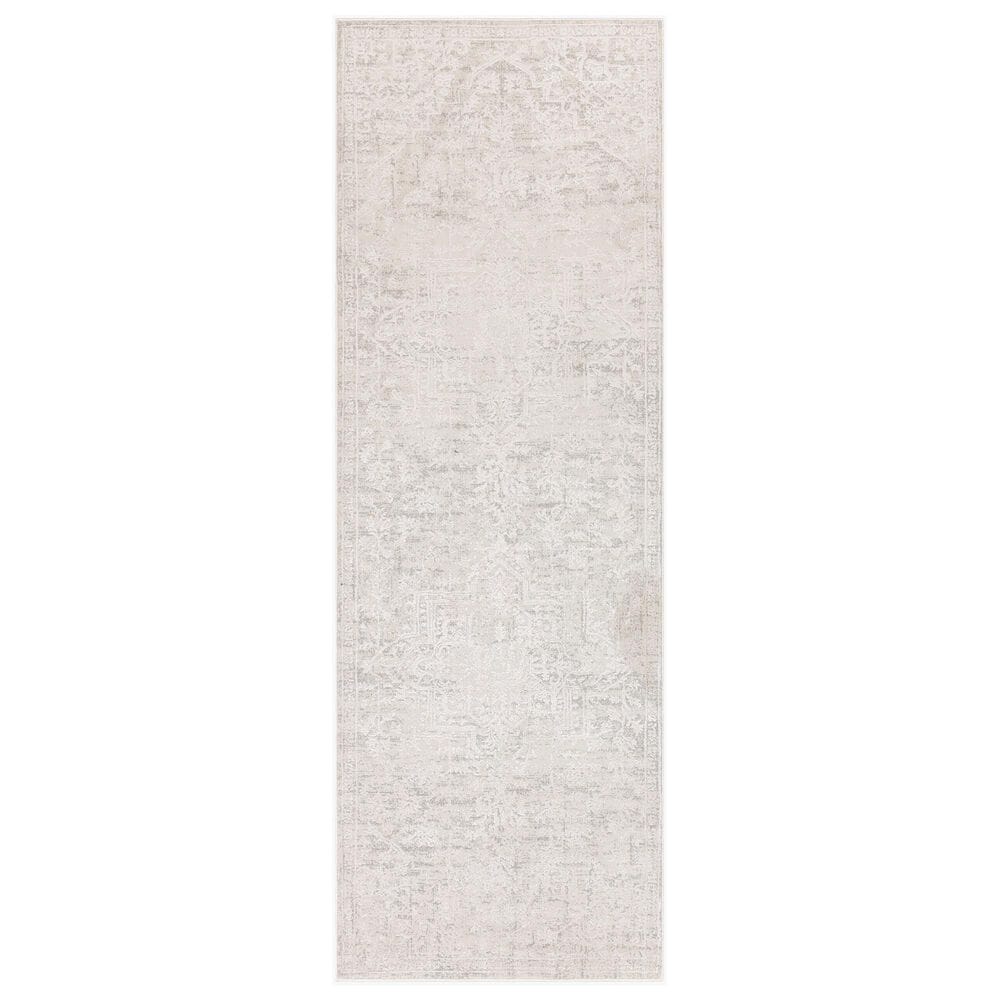 Surya Aisha 2"7" x 7"7" Gray and Off-White Runner, , large