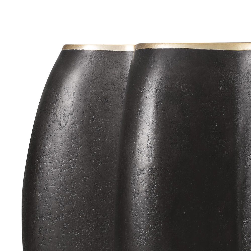 Hooker Furniture Melange End Table in Black and Gold, , large