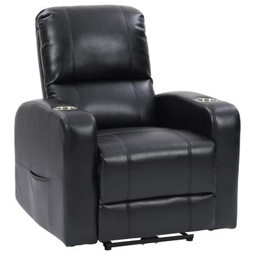 CorLiving Oren Power Theatre Recliner in Black, , large