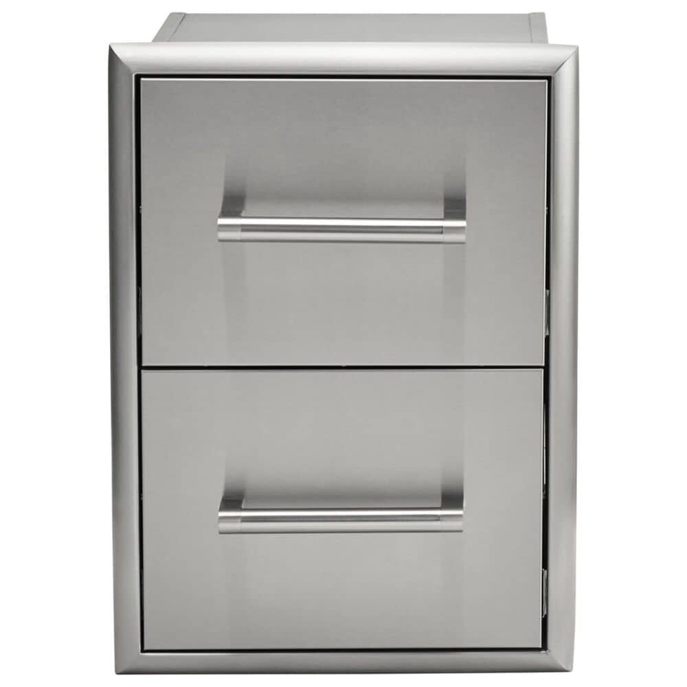 Coyote Outdoor 16" Double Storage Drawer in Stainless Steel, , large