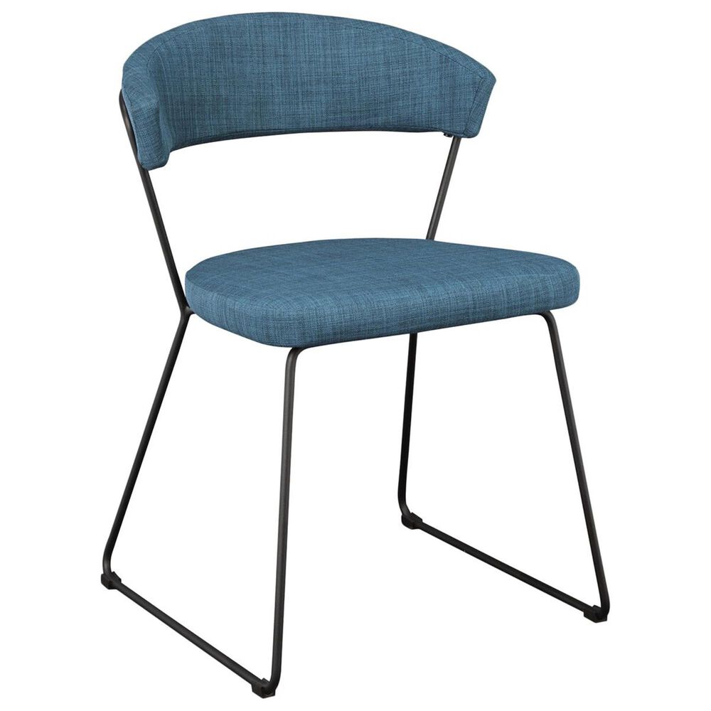 Moe"s Home Collection Adria Dining Chair in Blue SET OF TWO, , large