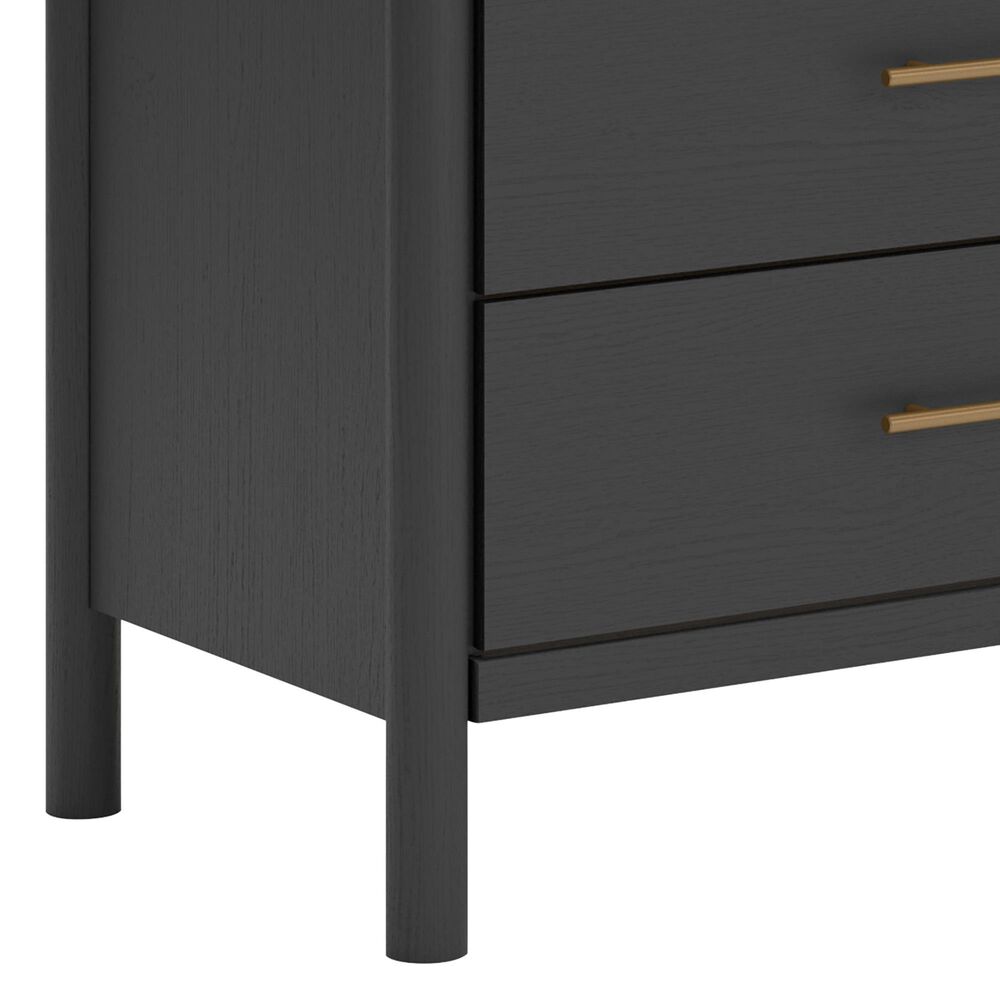 Ashley Cadmori 6-Drawer Dresser in Matte Black and White, , large