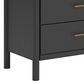 Ashley Cadmori 6-Drawer Dresser in Matte Black and White, , large