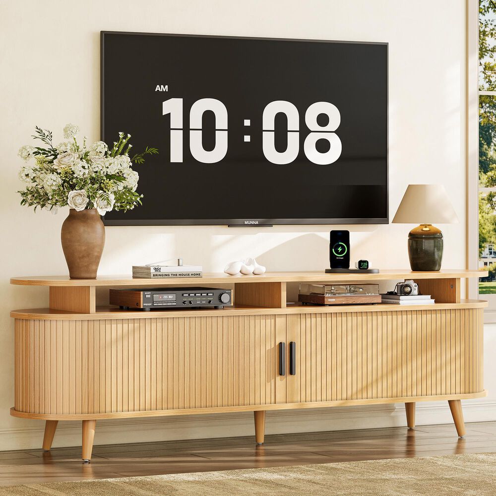 HOMLUX 70" TV Stand in Natural Stone, , large