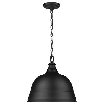 Golden Lighting Rebel 2-Light Pendant in Matte Black, , large