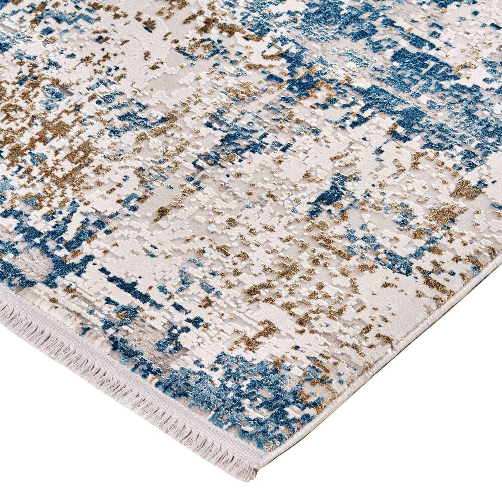 Feizy Cadiz Blue and Ivory 9&#39;9&quot; x 12&#39;2&quot; Area Rug, , large