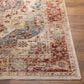 Surya Aspendos 2"7" x 10" Light Gray, Rust, Denim, Ice Blue, Cream, Mustard and Black Runner, , large