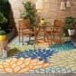 Nourison Aloha ALH05 10" x 14" Multicolor Indoor/Outdoor Area Rug, , large
