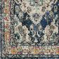 Safavieh Monaco MNC243N-3R 3" Round Navy/Light Blue Area Rug, , large