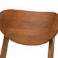 Baxton Studio Damara Side Chair with Sand Cushion in Walnut Brown (Set of 2), , large