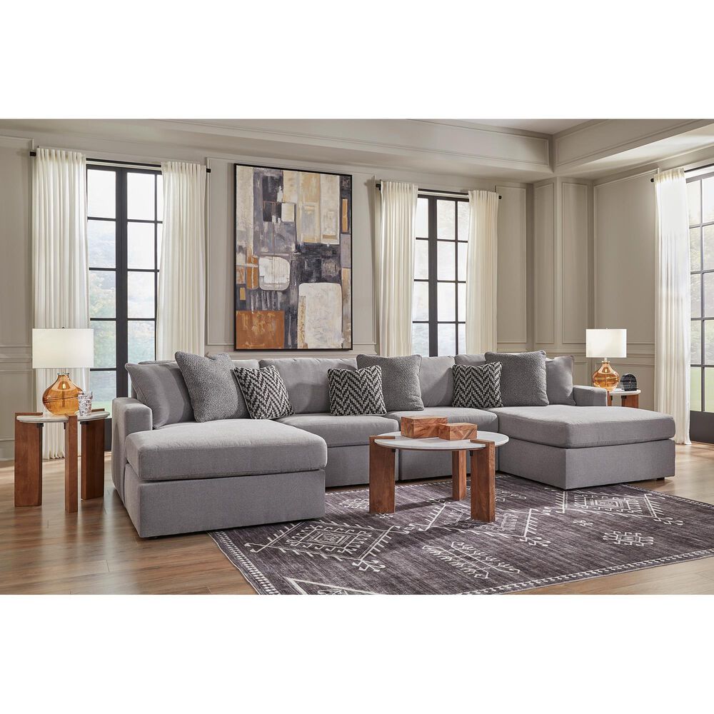 Ashley Modmax 4-Piece Sectional with Double Chaise in Granite, , large