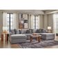 Ashley Modmax 4-Piece Sectional with Double Chaise in Granite, , large
