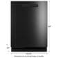 GE Profile 24" Smart Built-In Dishwasher with 42 dBA in Fingerprint Resistant Black Stainless, , large