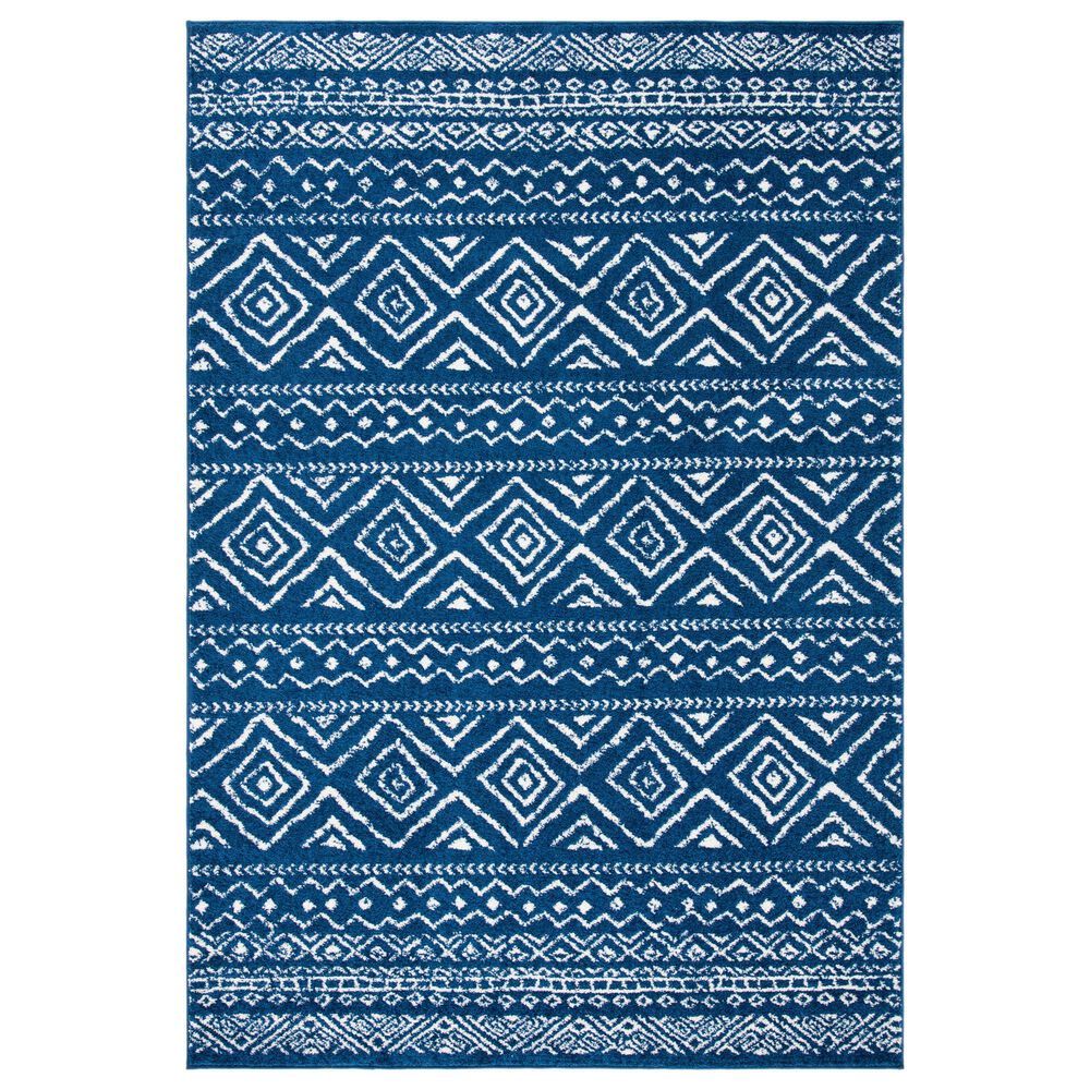 Safavieh Tulum TUL267N 8" x 10" Navy and Ivory Area Rug, , large