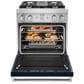 KitchenAid 30" Professional Smart Dual Fuel Range in Ink Blue, , large