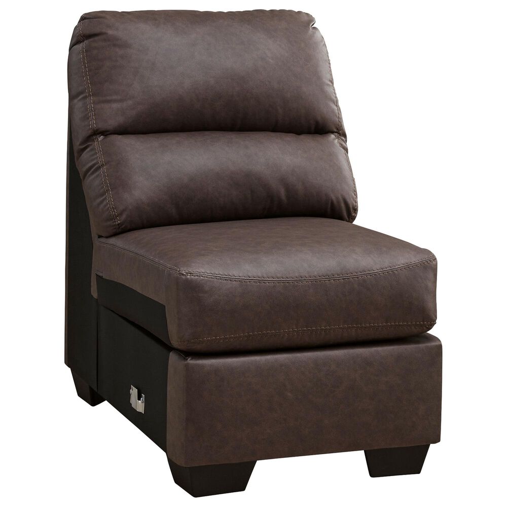 Ashley WillowBend 3-Piece Sectional with RAF Sofa in Umber, , large
