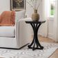 Linden Boulevard Dylan Sculptural Pedestal End Table in Black, , large