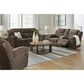 Ashley Frohn Manual Reclining Sofa in Chocolate, , large
