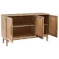 Linon Home Decor Janie 3-Door Cabinet in Natural, , large