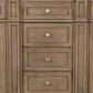 James Martin Vanities Bristol 72" Double Bathroom Vanity in Whitewashed Walnut with 3 cm Parisien Bleu Quartz Top and Rectangular Sinks, , large