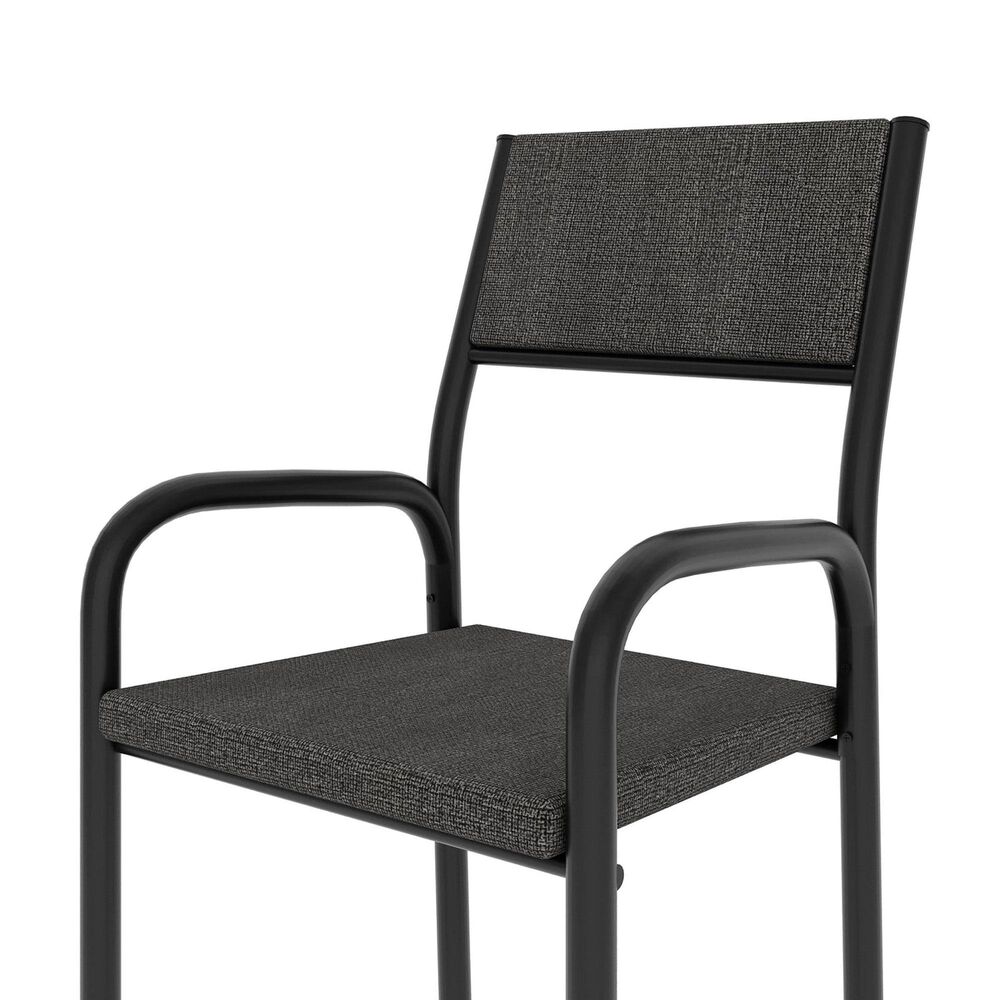 Rta Products Llc Office Visiting Chair with Metal Frame in Grayish Black, , large