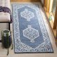 Safavieh Micro-Loop MLP605M 2"3" x 7" Blue and Ivory Runner, , large