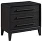 Sterling Timber Elure 3 Drawer Nightstand in Peppercorn with USB Ports, , large