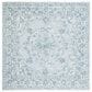 Safavieh Micro-Loop MLP504M 5" Square Light Blue and Ivory Area Rug, , large