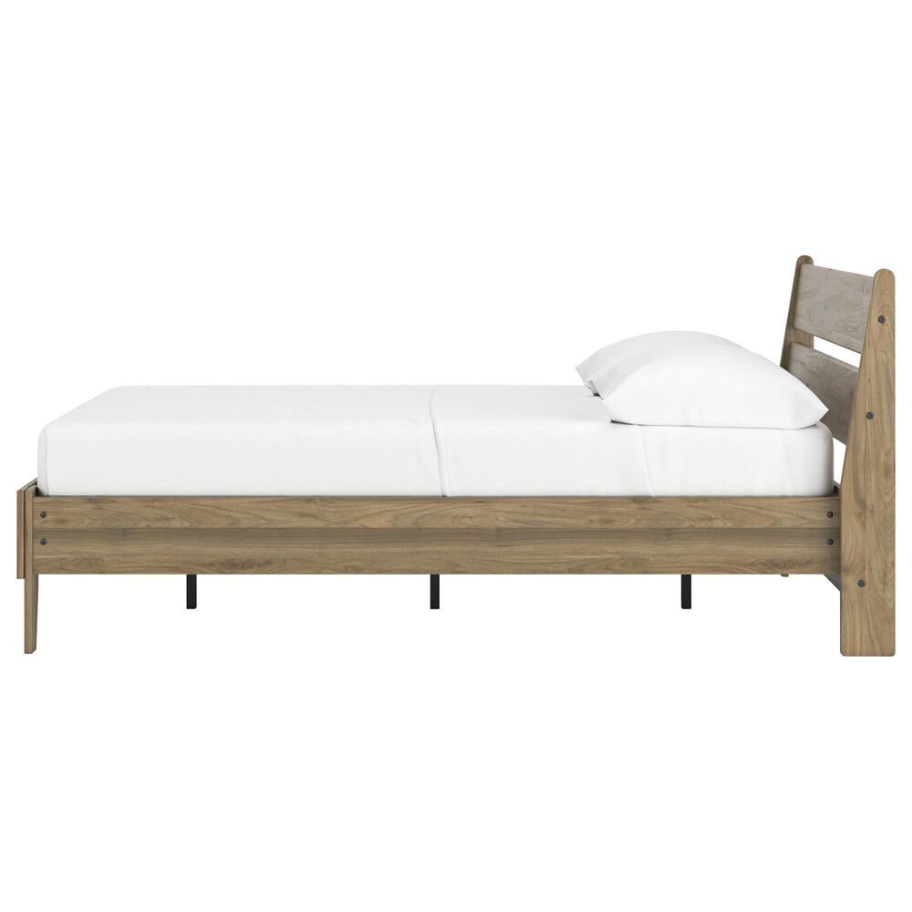 Ashley Deanlow Full Platform Panel Bed in Honey, , large