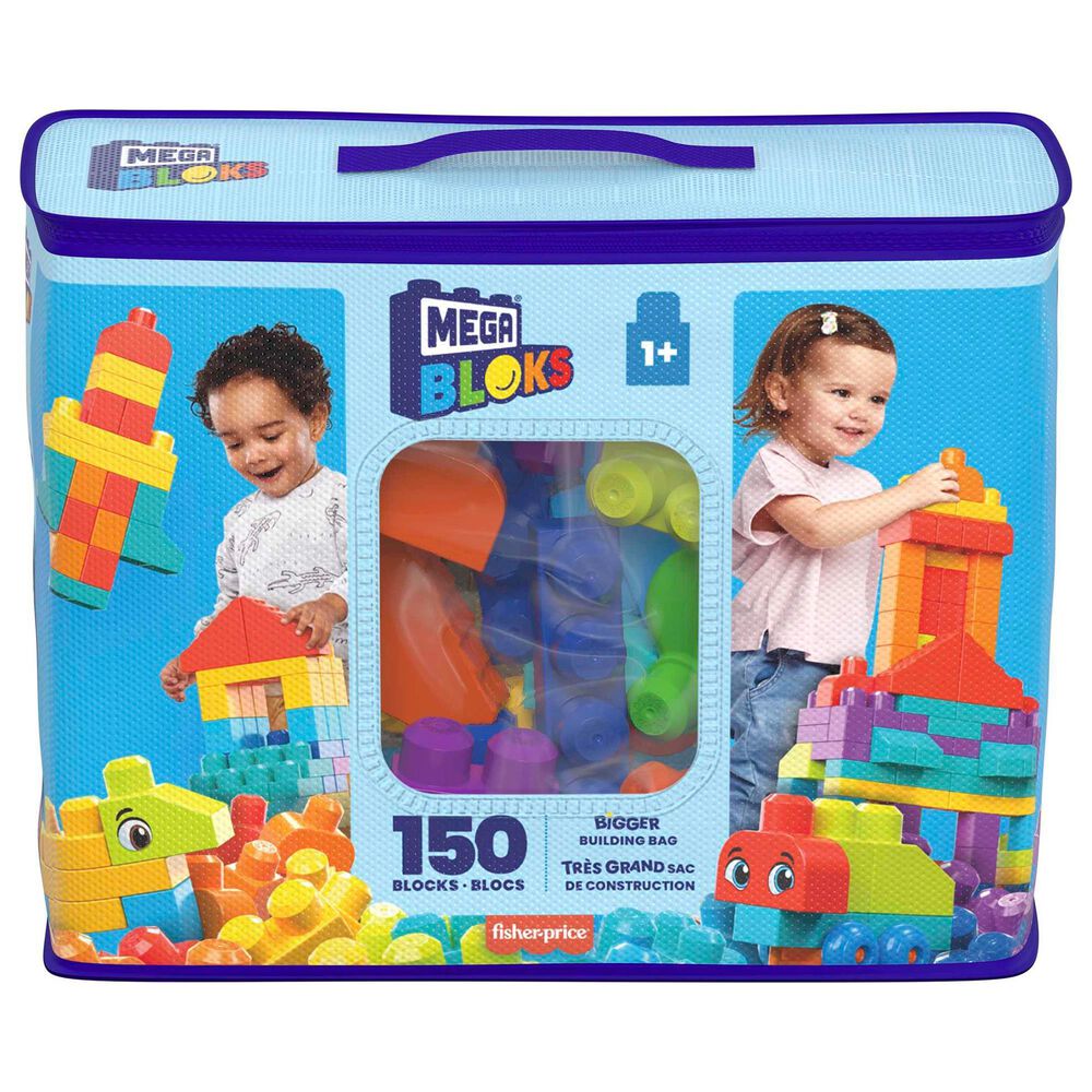 Barbie Bigger Blocks Building Set with Storage Bag for Toddler in Multicolor, , large
